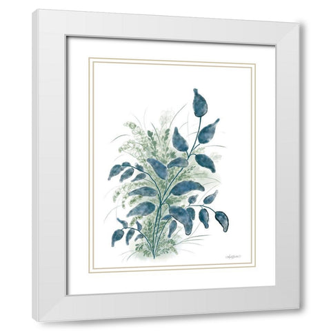 Bohemian Botanical II White Modern Wood Framed Art Print with Double Matting by Bawden, Angela