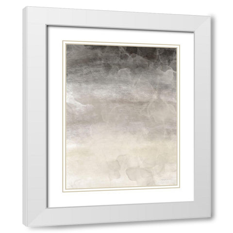 Hazy Gray Day White Modern Wood Framed Art Print with Double Matting by Bawden, Angela