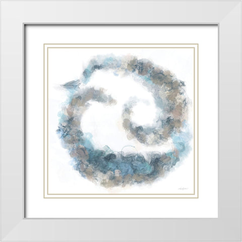 Free Your Mind 2 White Modern Wood Framed Art Print with Double Matting by Bawden, Angela