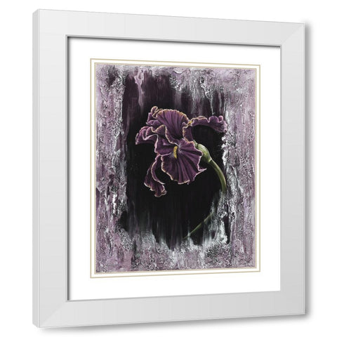 Grace Upon Grace White Modern Wood Framed Art Print with Double Matting by Bawden, Angela