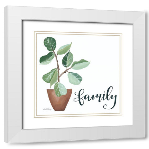 Plant Family     White Modern Wood Framed Art Print with Double Matting by Chavez, April
