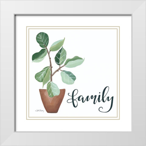Plant Family     White Modern Wood Framed Art Print with Double Matting by Chavez, April