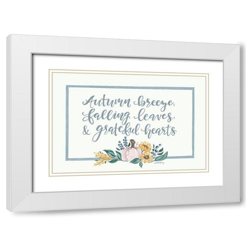 Autumn Breeze White Modern Wood Framed Art Print with Double Matting by Chavez, April