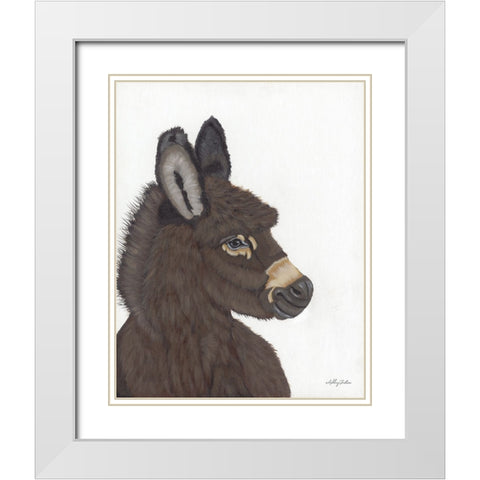 Archie White Modern Wood Framed Art Print with Double Matting by Justice, Ashley