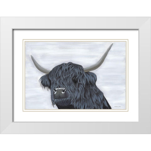 Samson White Modern Wood Framed Art Print with Double Matting by Justice, Ashley