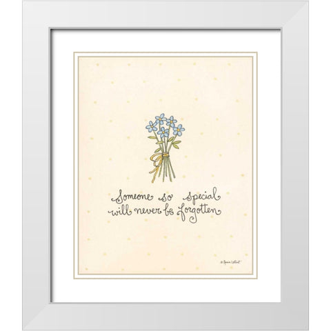 Someone So Special  White Modern Wood Framed Art Print with Double Matting by LaPoint, Annie