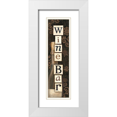 Wine Bar White Modern Wood Framed Art Print with Double Matting by LaPoint, Annie