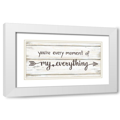 My Everything White Modern Wood Framed Art Print with Double Matting by LaPoint, Annie