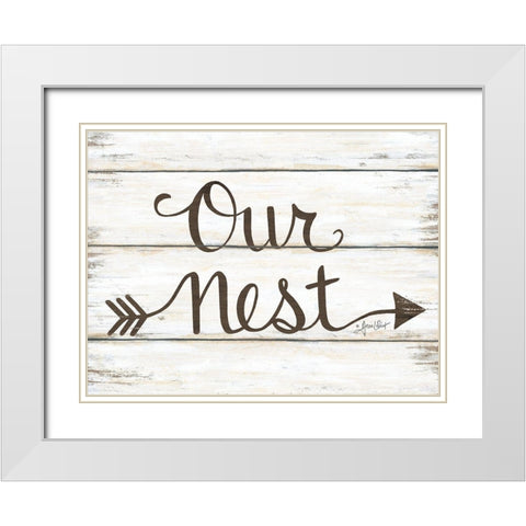 Our Nest White Modern Wood Framed Art Print with Double Matting by LaPoint, Annie