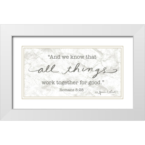 All Things White Modern Wood Framed Art Print with Double Matting by LaPoint, Annie