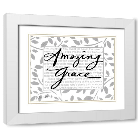 Amazing Grace White Modern Wood Framed Art Print with Double Matting by LaPoint, Annie