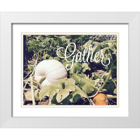 Gather White Modern Wood Framed Art Print with Double Matting by Smith, Anthony