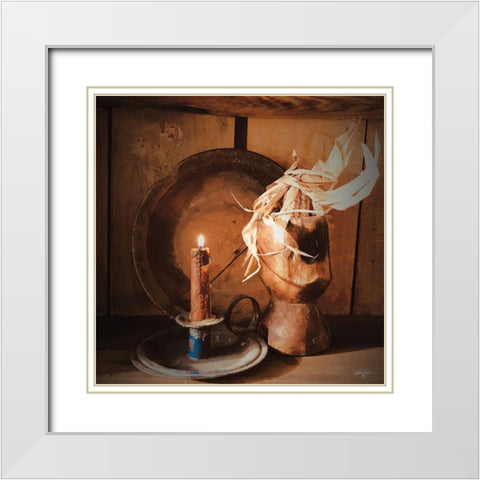 Simply Country White Modern Wood Framed Art Print with Double Matting by Smith, Anthony