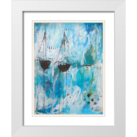 In Peace White Modern Wood Framed Art Print with Double Matting by Rodridgue, Annie