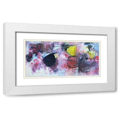 Dance Without You White Modern Wood Framed Art Print with Double Matting by Rodridgue, Annie
