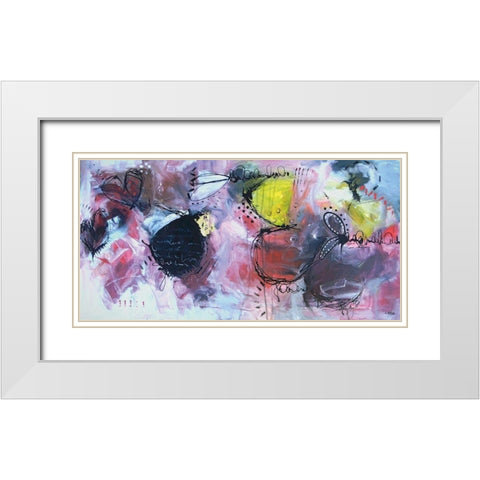 Dance Without You White Modern Wood Framed Art Print with Double Matting by Rodridgue, Annie