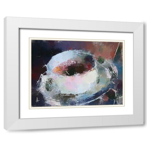 A Cup of Tea White Modern Wood Framed Art Print with Double Matting by Thouthip, Anne