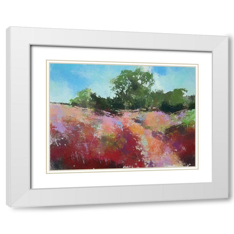 Beautiful Path White Modern Wood Framed Art Print with Double Matting by Thouthip, Anne