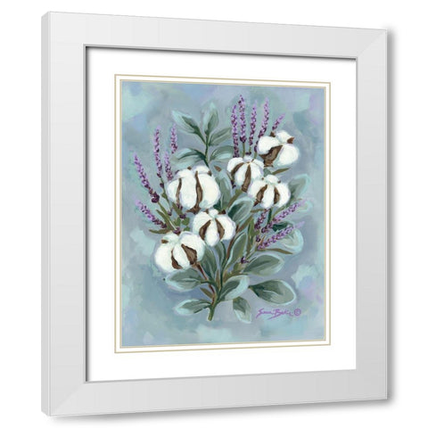 Lavender in the Light I White Modern Wood Framed Art Print with Double Matting by Baker, Sara