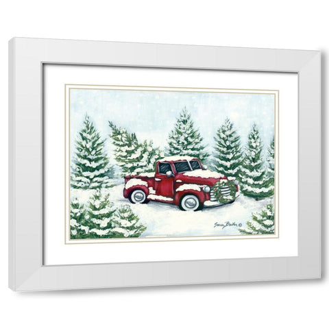 Tree Farm Tradition I White Modern Wood Framed Art Print with Double Matting by Baker, Sara
