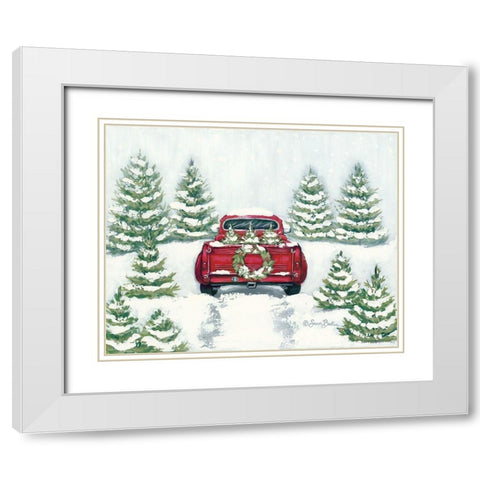 Tree Farm Tradition II  White Modern Wood Framed Art Print with Double Matting by Baker, Sara