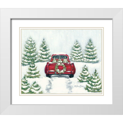 Tree Farm Tradition II  White Modern Wood Framed Art Print with Double Matting by Baker, Sara