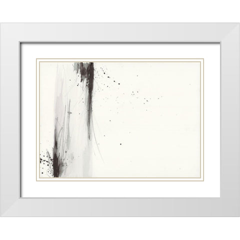 Simplification Series I White Modern Wood Framed Art Print with Double Matting by Hallowell, Britt