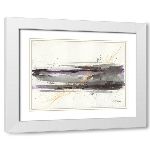 Simplification Series IV White Modern Wood Framed Art Print with Double Matting by Hallowell, Britt