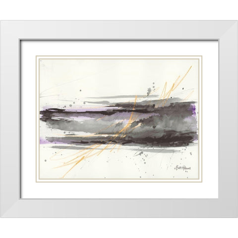 Simplification Series IV White Modern Wood Framed Art Print with Double Matting by Hallowell, Britt