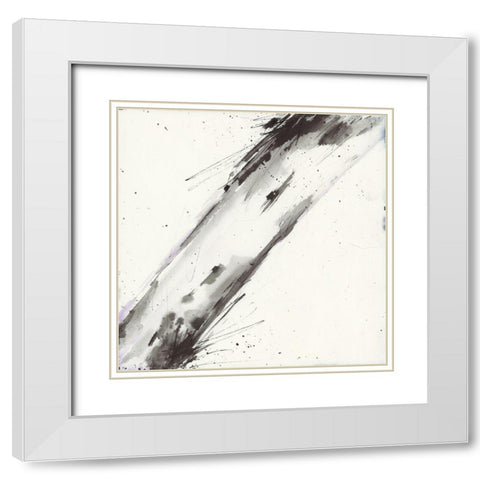 Simplification Series VI White Modern Wood Framed Art Print with Double Matting by Hallowell, Britt