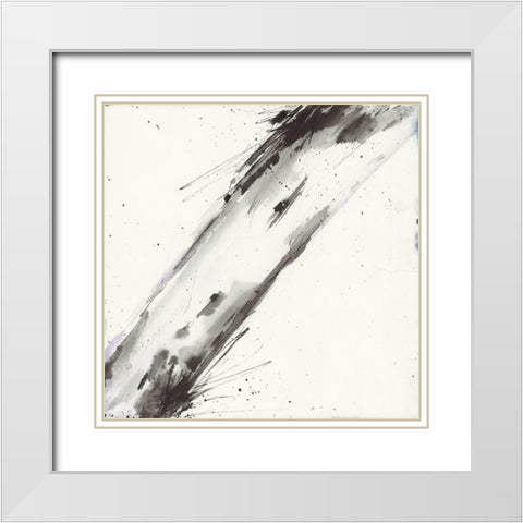 Simplification Series VI White Modern Wood Framed Art Print with Double Matting by Hallowell, Britt