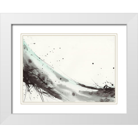 Simplification Series VII White Modern Wood Framed Art Print with Double Matting by Hallowell, Britt