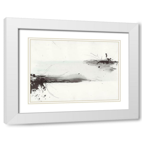 Simplification Series VIII White Modern Wood Framed Art Print with Double Matting by Hallowell, Britt