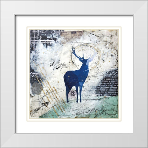 Wanderers Spirit White Modern Wood Framed Art Print with Double Matting by Hallowell, Britt