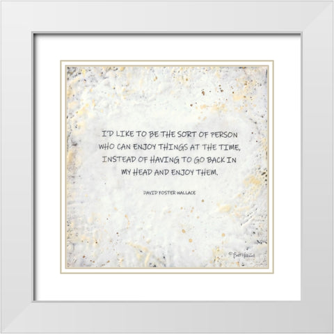 Id Like to Be White Modern Wood Framed Art Print with Double Matting by Hallowell, Britt
