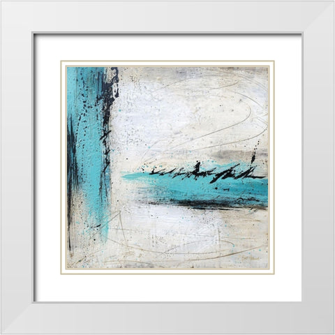 Chasing Waterfalls White Modern Wood Framed Art Print with Double Matting by Hallowell, Brit