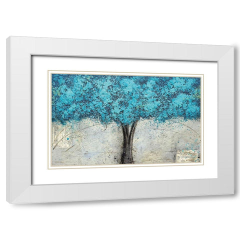 Storytellers White Modern Wood Framed Art Print with Double Matting by Hallowell, Brit