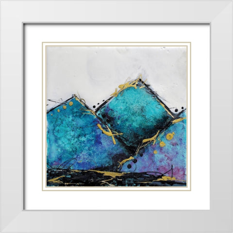 In Mountains or Valleys 1 White Modern Wood Framed Art Print with Double Matting by Hallowell, Britt