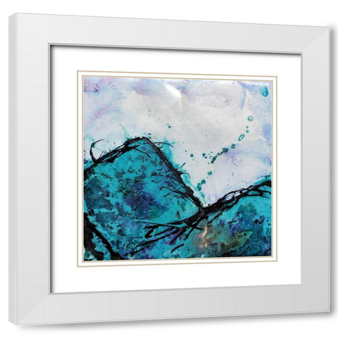 In Mountains or Valleys 2 White Modern Wood Framed Art Print with Double Matting by Hallowell, Britt