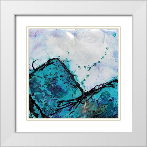 In Mountains or Valleys 2 White Modern Wood Framed Art Print with Double Matting by Hallowell, Britt