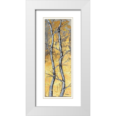 Wildfire White Modern Wood Framed Art Print with Double Matting by Hallowell, Britt
