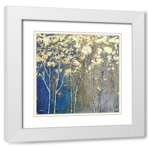 Natures Bounty White Modern Wood Framed Art Print with Double Matting by Hallowell, Britt