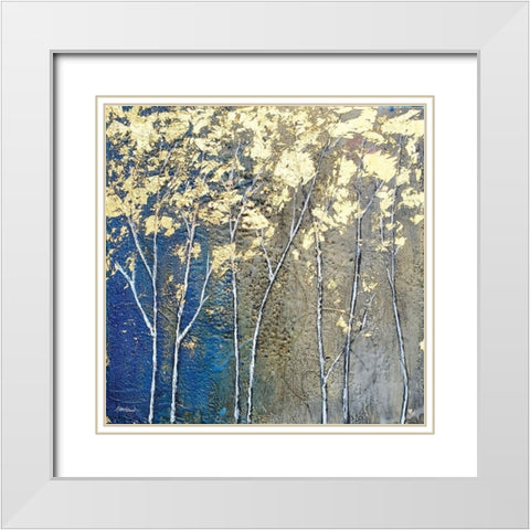 Natures Bounty White Modern Wood Framed Art Print with Double Matting by Hallowell, Britt