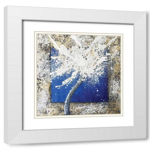 Things Happen White Modern Wood Framed Art Print with Double Matting by Hallowell, Britt