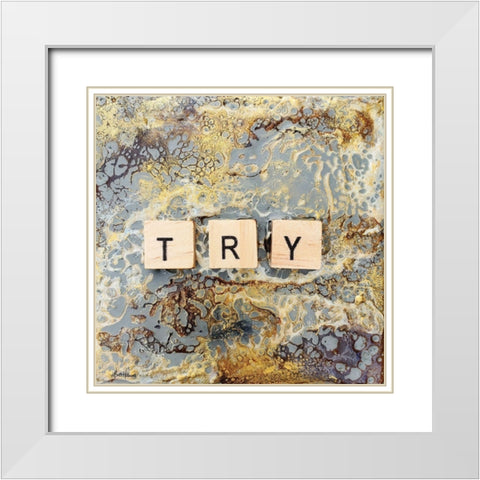 Try White Modern Wood Framed Art Print with Double Matting by Hallowell, Britt