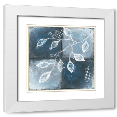 Patchwork Seasons II White Modern Wood Framed Art Print with Double Matting by Hallowell, Britt