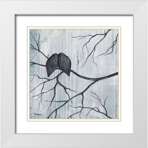 Remnant of Rain White Modern Wood Framed Art Print with Double Matting by Hallowell, Britt