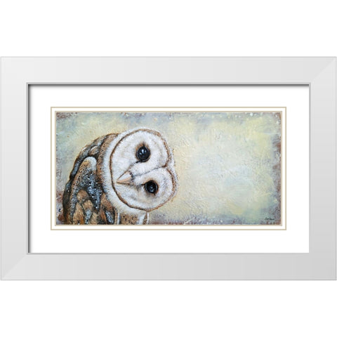 Curiosity White Modern Wood Framed Art Print with Double Matting by Hallowell, Britt