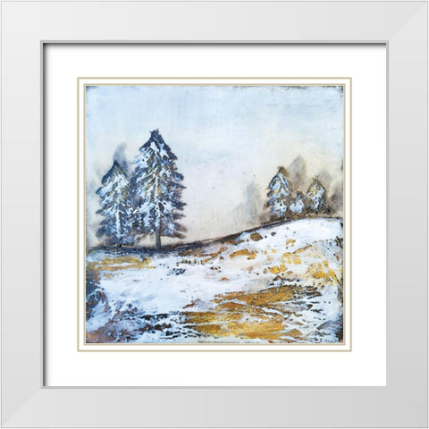 The Last Frontier II White Modern Wood Framed Art Print with Double Matting by Hallowell, Britt