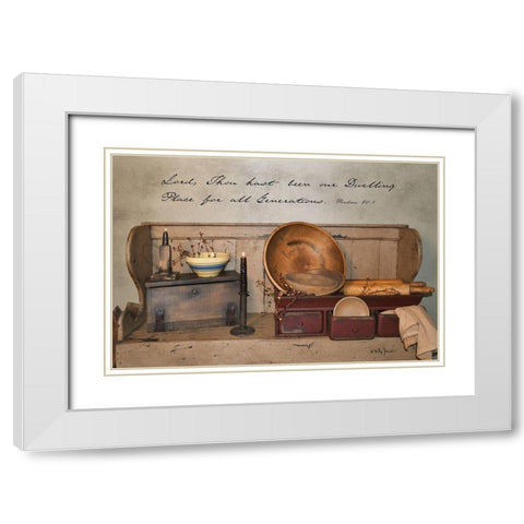 Our Dwelling Place White Modern Wood Framed Art Print with Double Matting by Jacobs, Billy